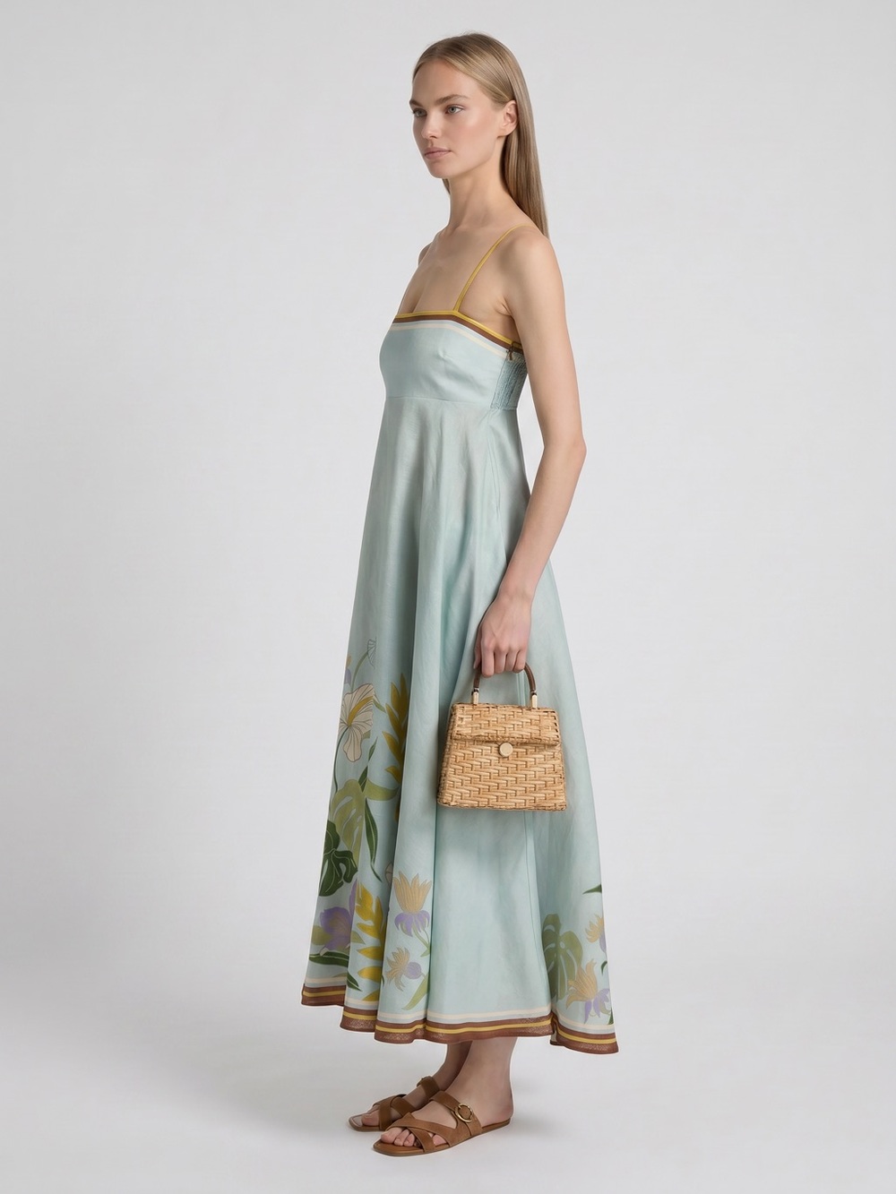 ALÉMAIS Alfie Sundress in Ice Blue, New - Picture 3 of 4